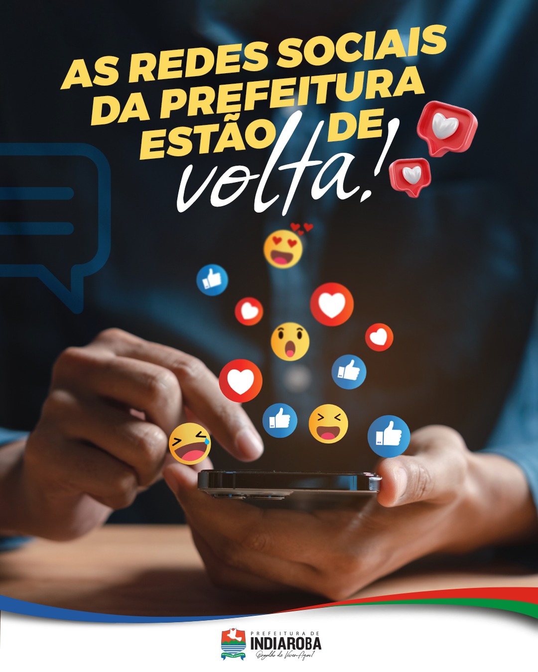 AS REDES SOCIAIS DA PREFS, estão de volta!