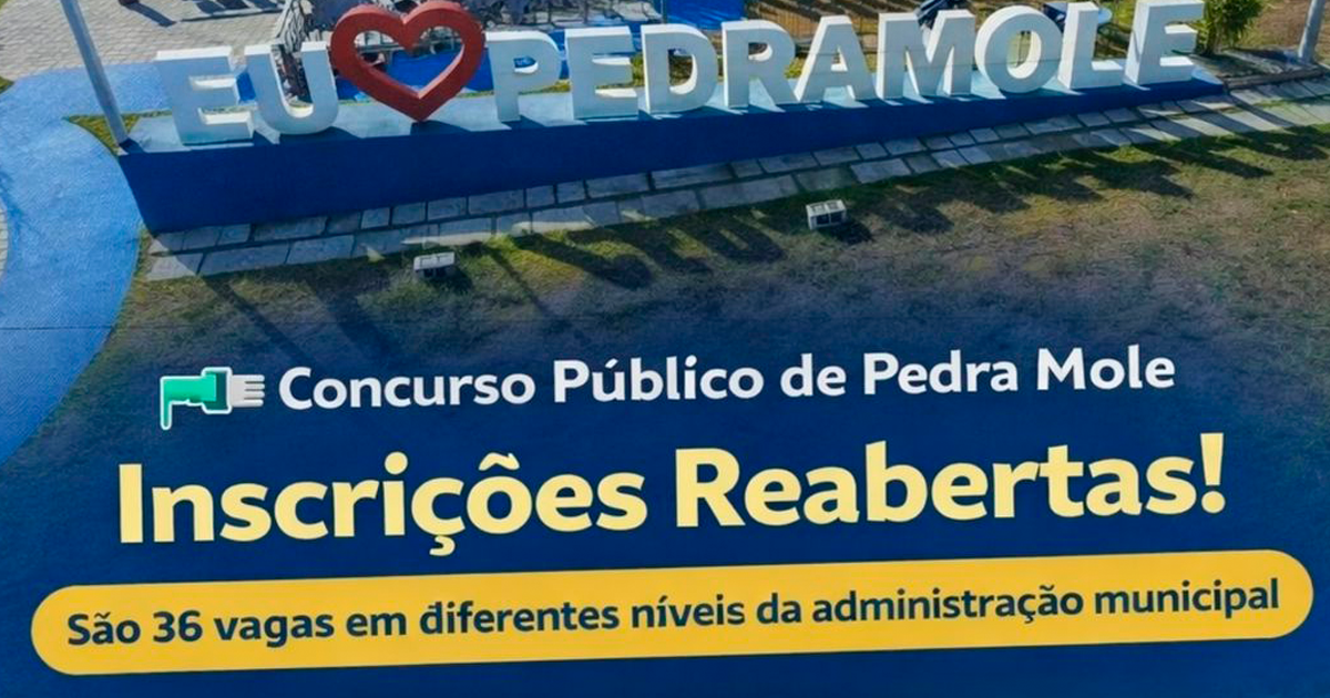 Inscrições reabertas para o concurso público