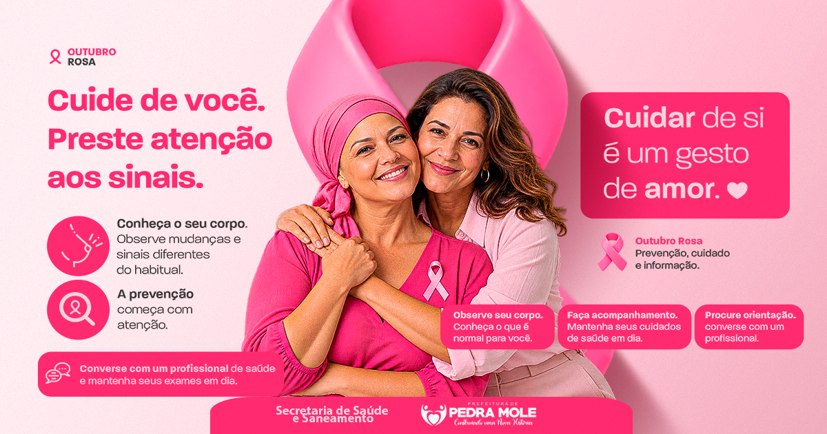 Outubro Rosa: Prevenção, cuidado e informação.