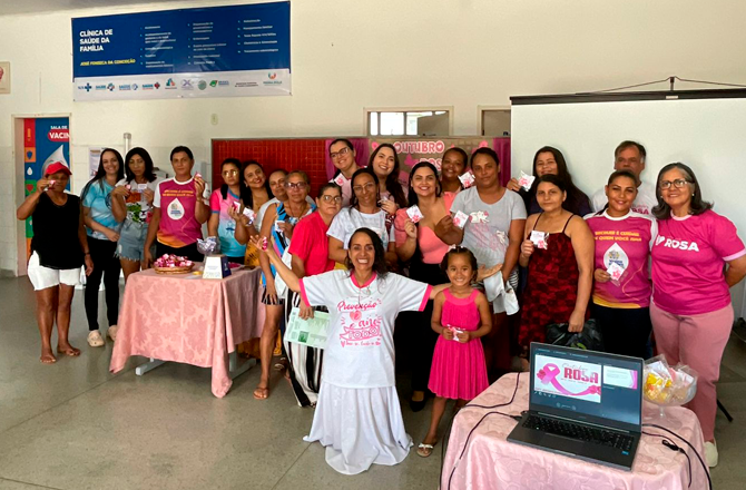 “Conversa com Elas” reúne mulheres em momento de conscientização sobre o Outubro Rosa em Pedra Mole