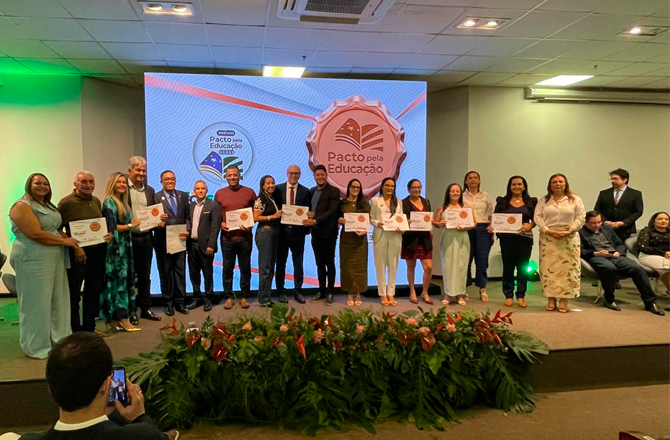 O município de Pedra Mole foi contemplado com o Prêmio Bronze na categoria Alfabetização,