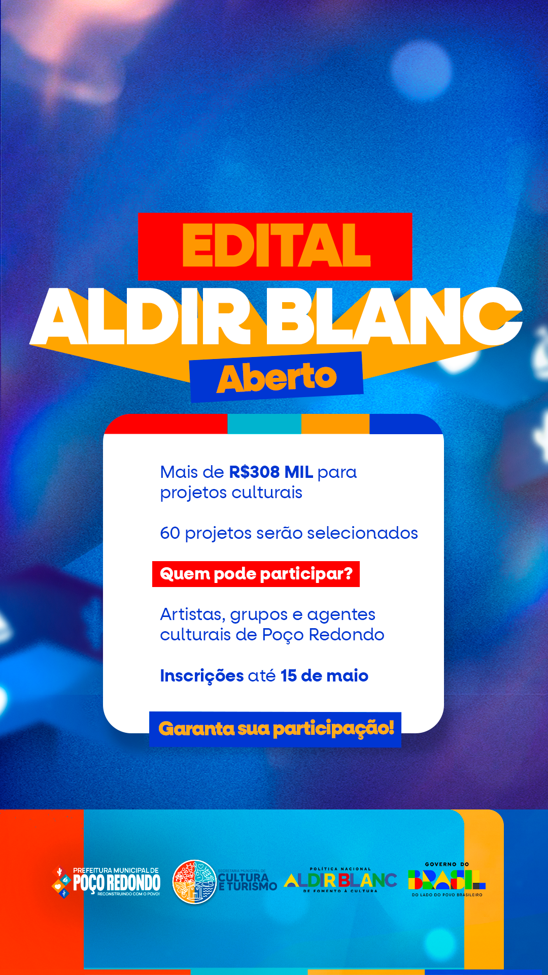 EDITAL DE CHAMAMENTO PÚBLICO - ALDIR BLANC