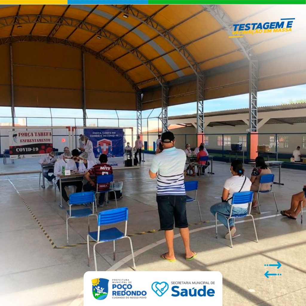 Foto da notícia Testagem e vacinação em massa.