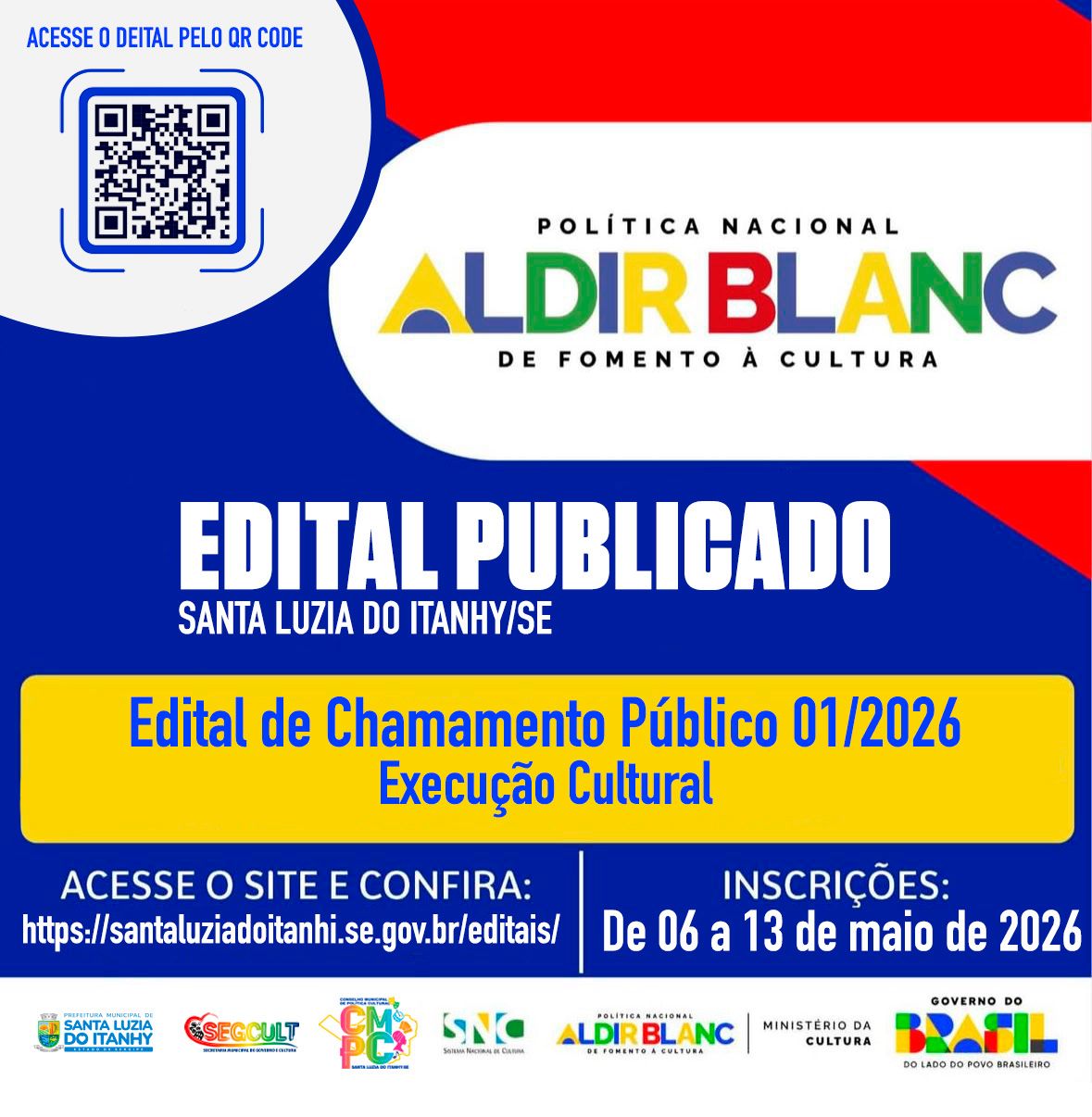 SECRETARIA DE GOVERNO E CULTURA LANÇA EDITAL DE CHAMAMENTO PÚBLICO PARA PROJETOS CULTURAIS