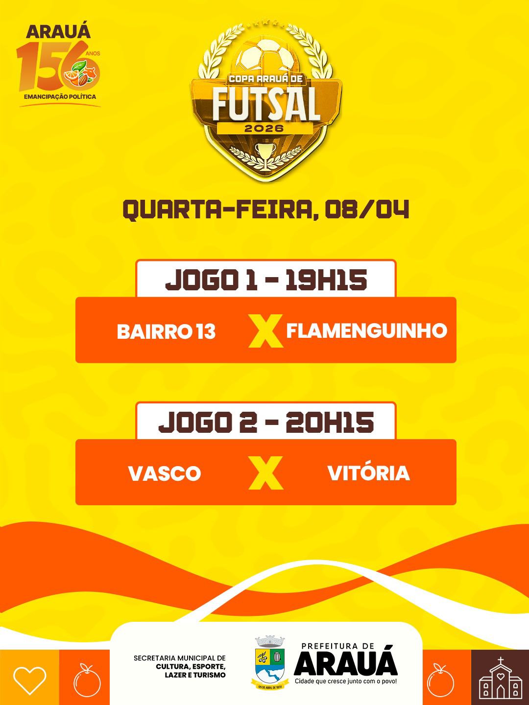 Foto da notícia Copa Arauá de Futsal 2026 ⚽️