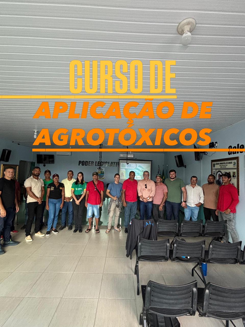 Curso de aplicação de agrotóxicos.