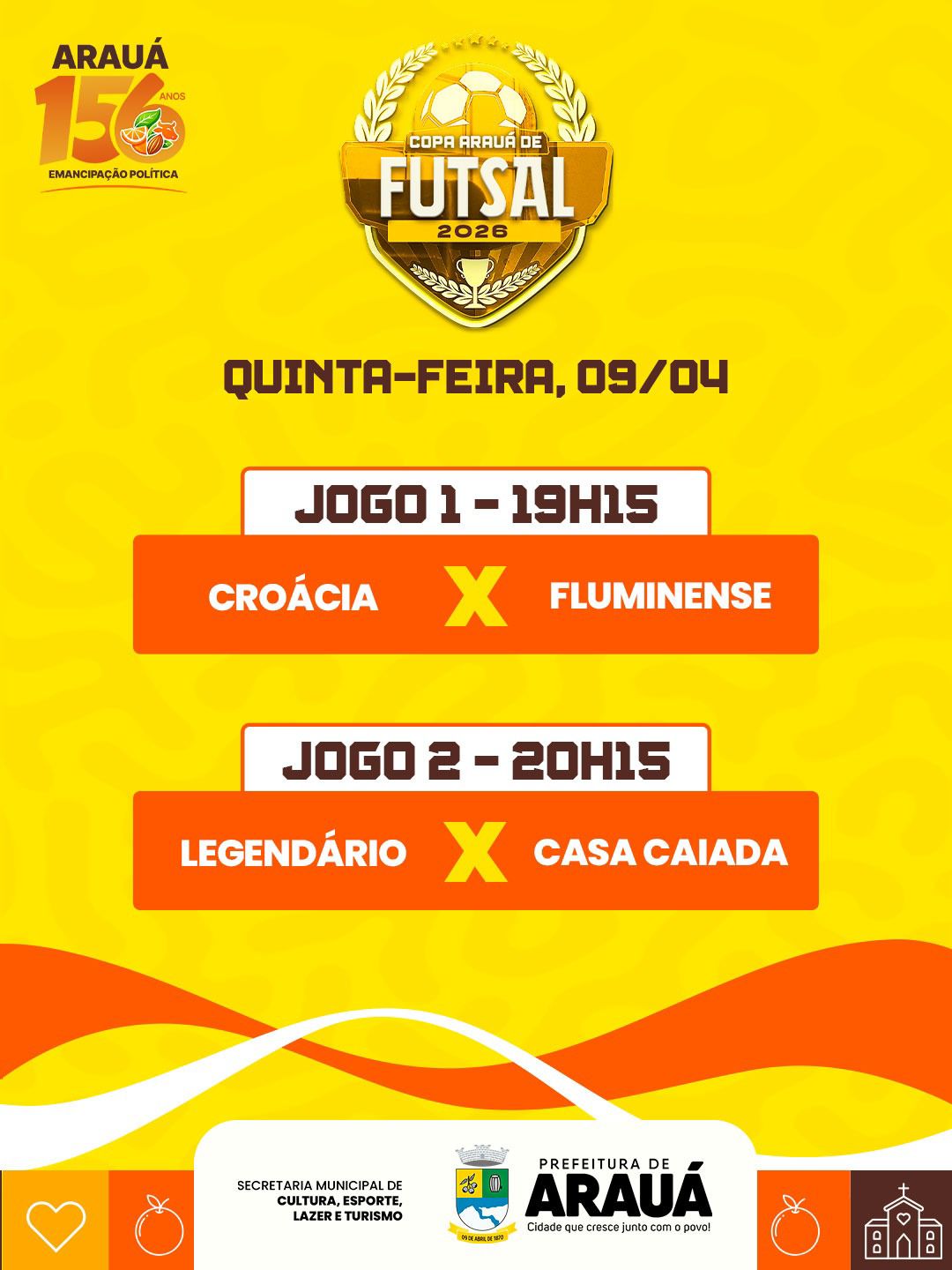 Foto da notícia Copa Arauá de Futsal 2026 ⚽️