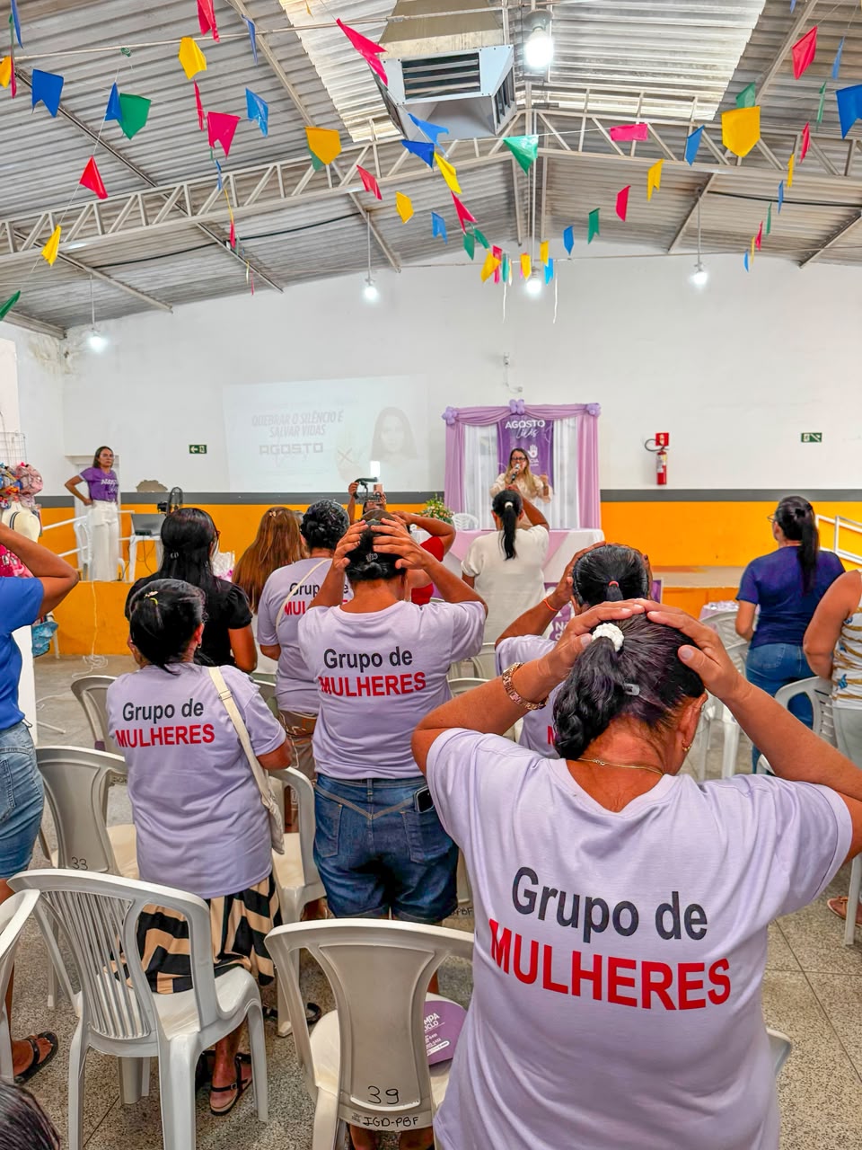 Foto 2 da notícia Agosto Lilás – Palestra Especial.