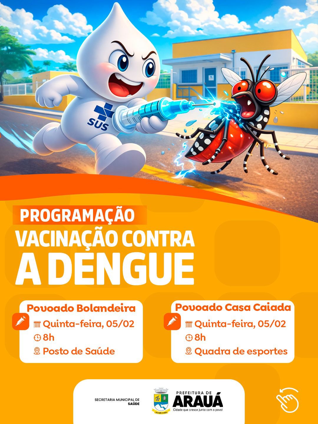 Foto da notícia Vacinação contra a Dengue!