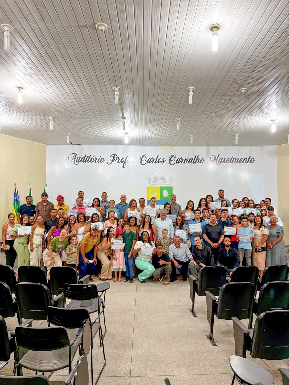 Cerimônia de Entrega dos 40 Certificados de Conclusão do Curso de Informática Básica. 💻📜