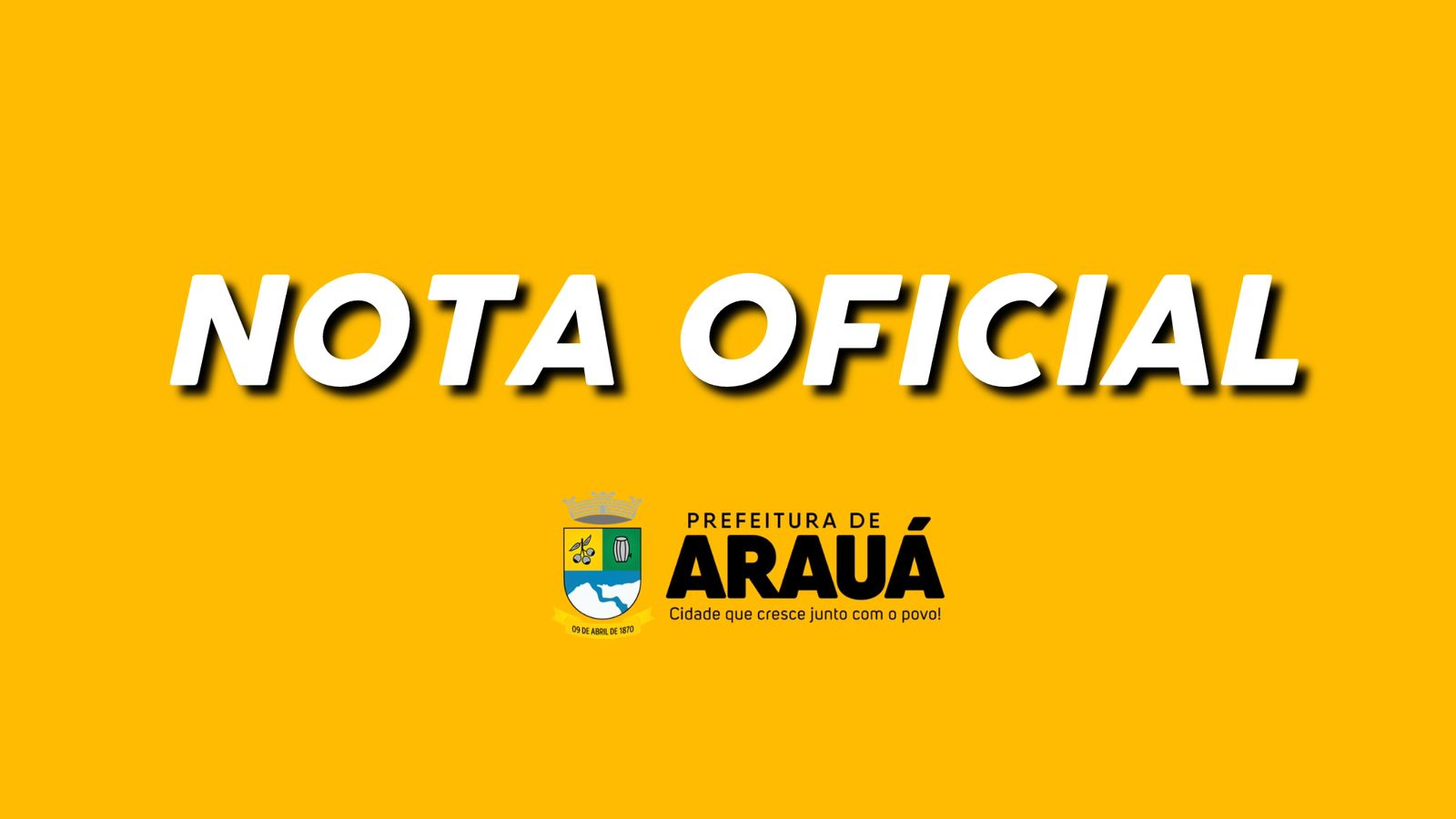 Nota Oficial.