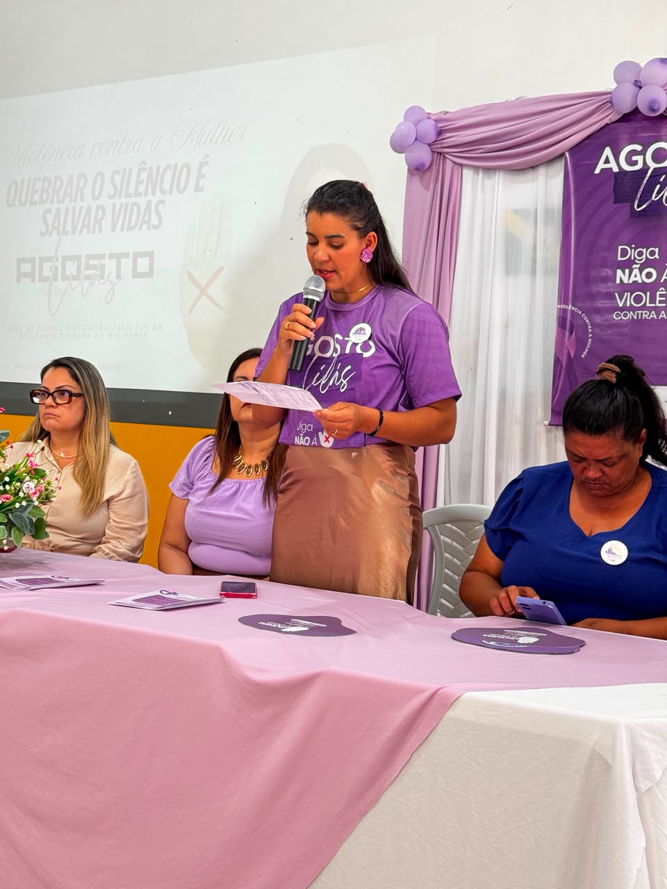 Foto 10 da notícia Agosto Lilás – Palestra Especial.