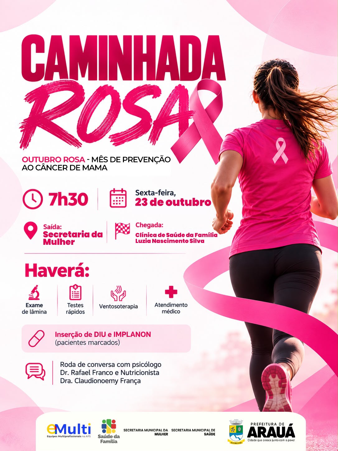 Caminhada Rosa: cuidar da saúde também é um ato de amor!