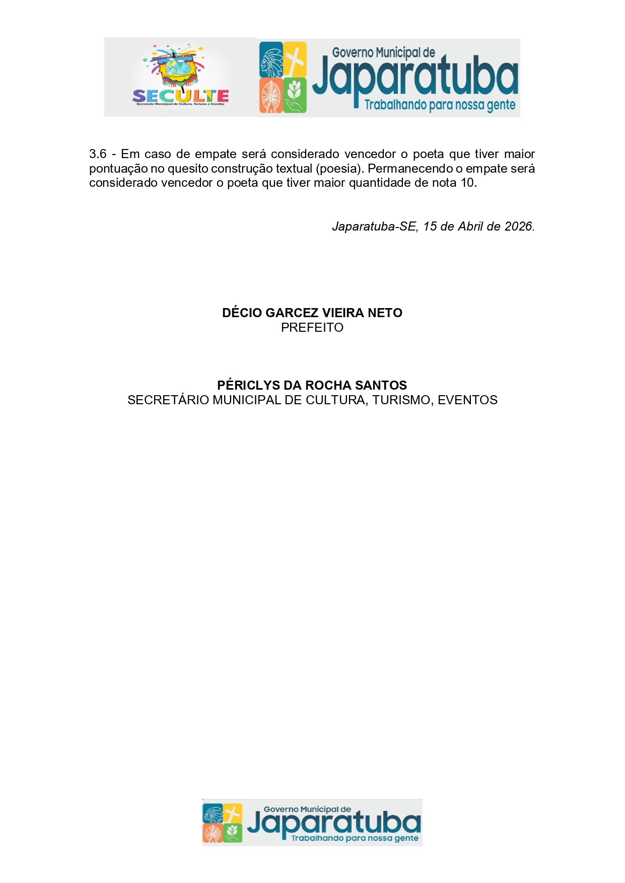 Foto da notícia XXVIII FESTIVAL DE POESIA FALADA 