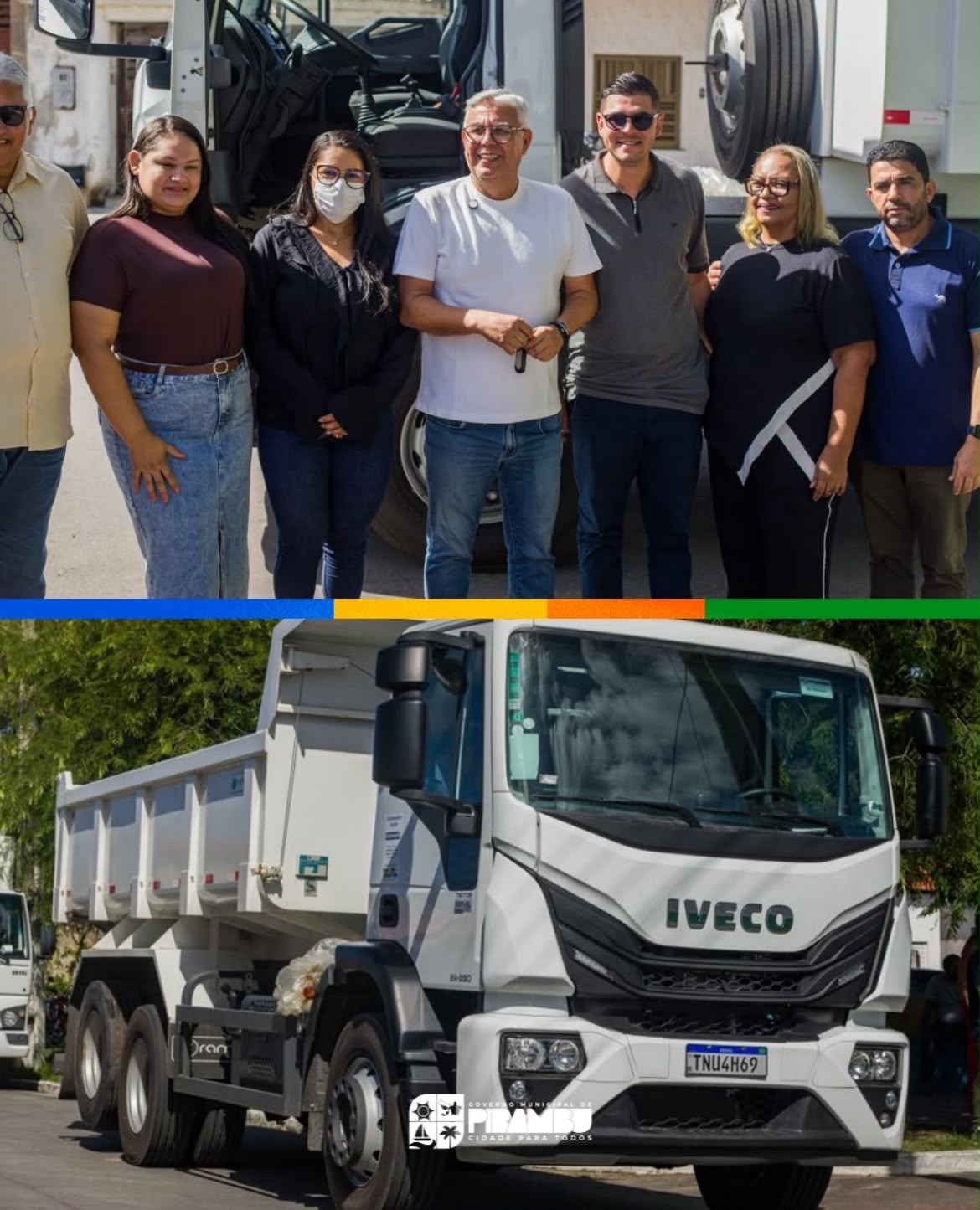 A Prefeitura Municipal de Pirambu recebeu uma nova caçamba