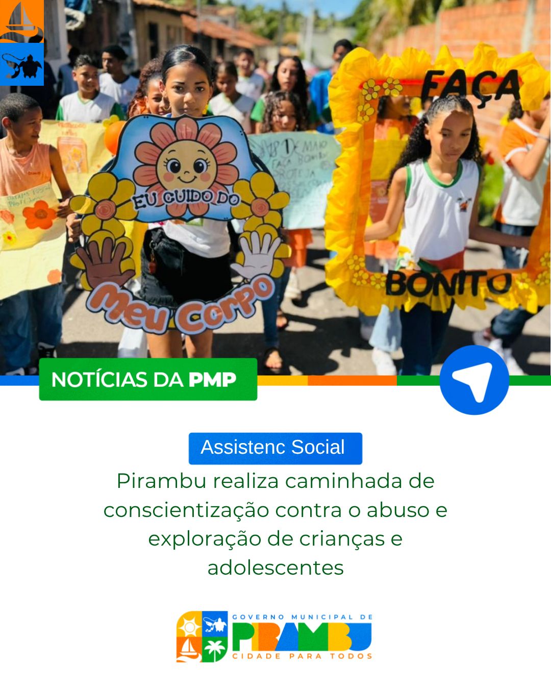 Caminhada em combate ao abuso e à exploração sexual de crianças e adolescentes
