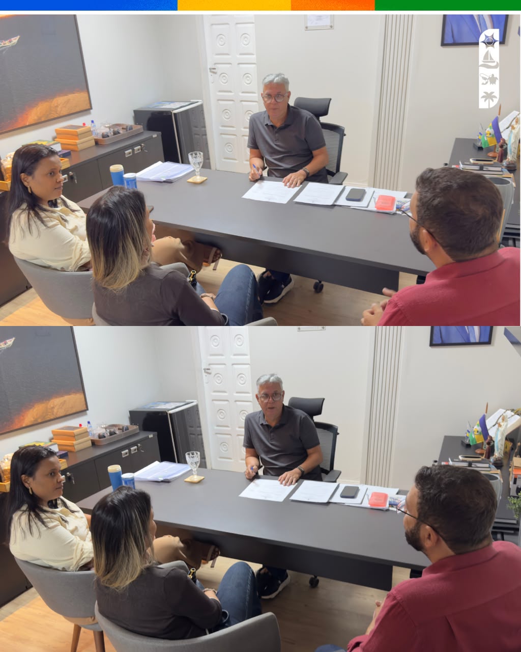 Foto 2 da notícia Prefeito Guilherme Melo assina ordem de serviço para a reforma da Escola Municipal Odete Pereira