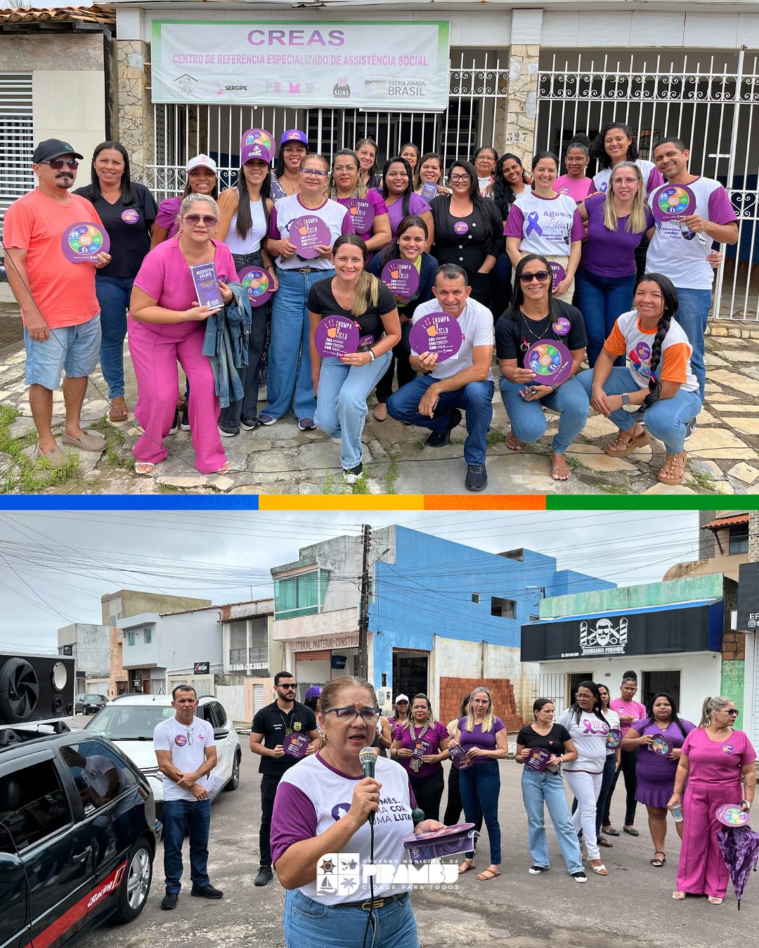 Foto da notícia AÇÃO AGOSTO LILÁS 💜