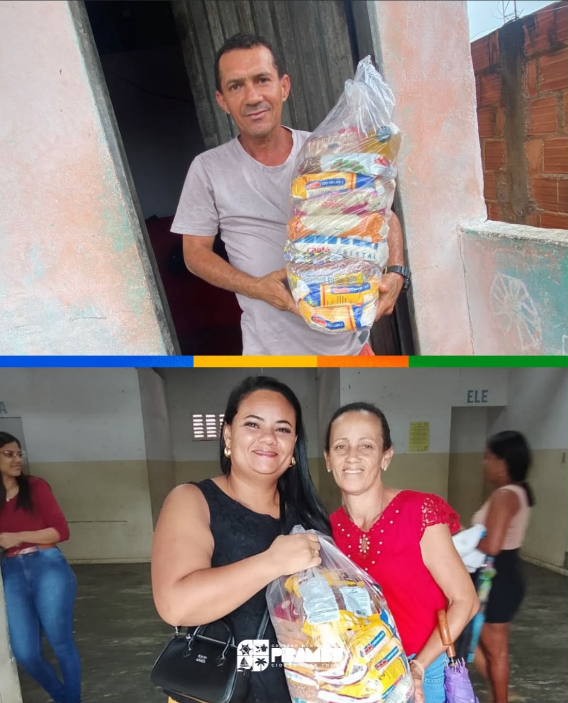 Foto da notícia Entrega de cestas básicas nos povoados