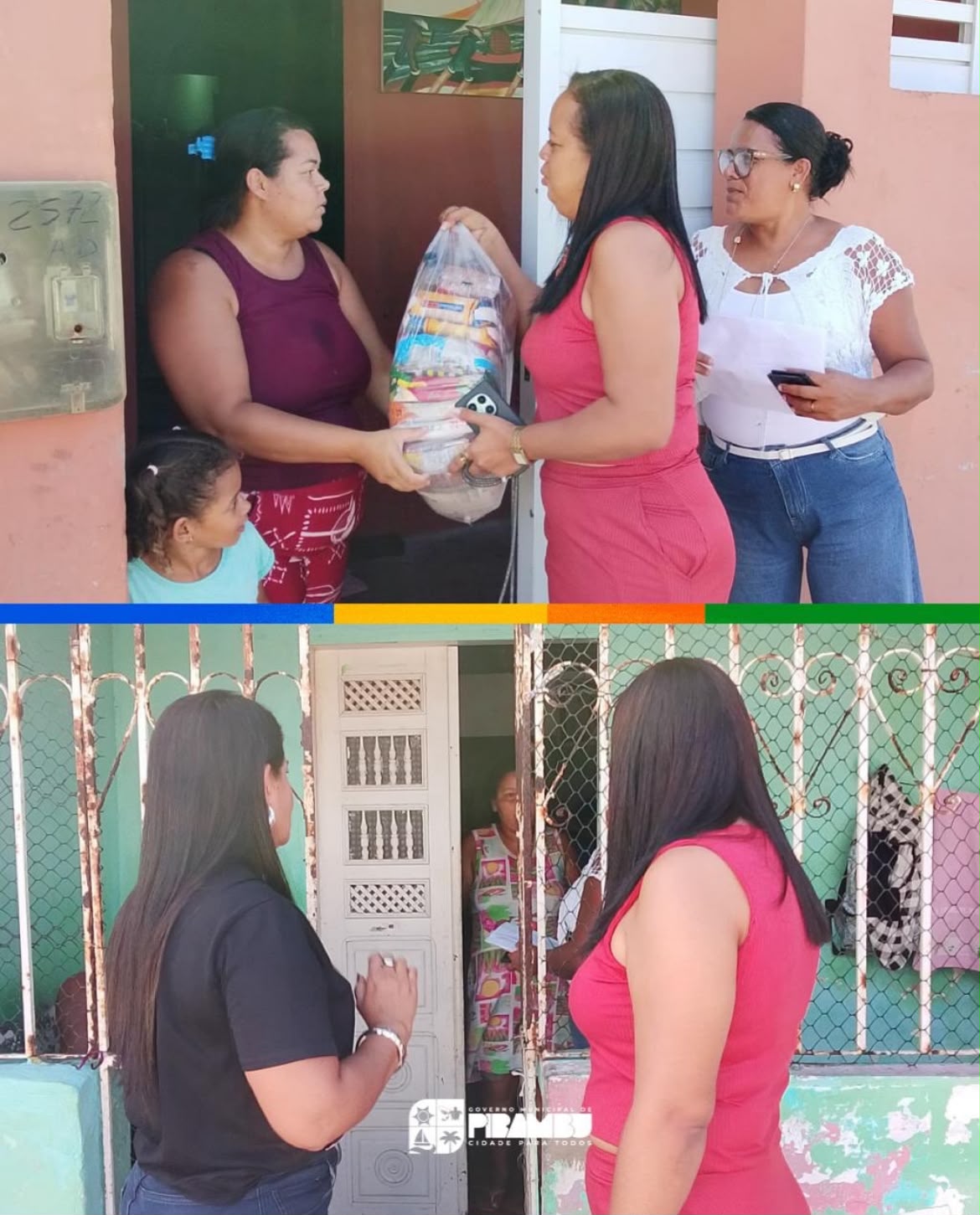 Foto da notícia Prefeitura realiza entrega de cestas básicas a pessoas acamadas