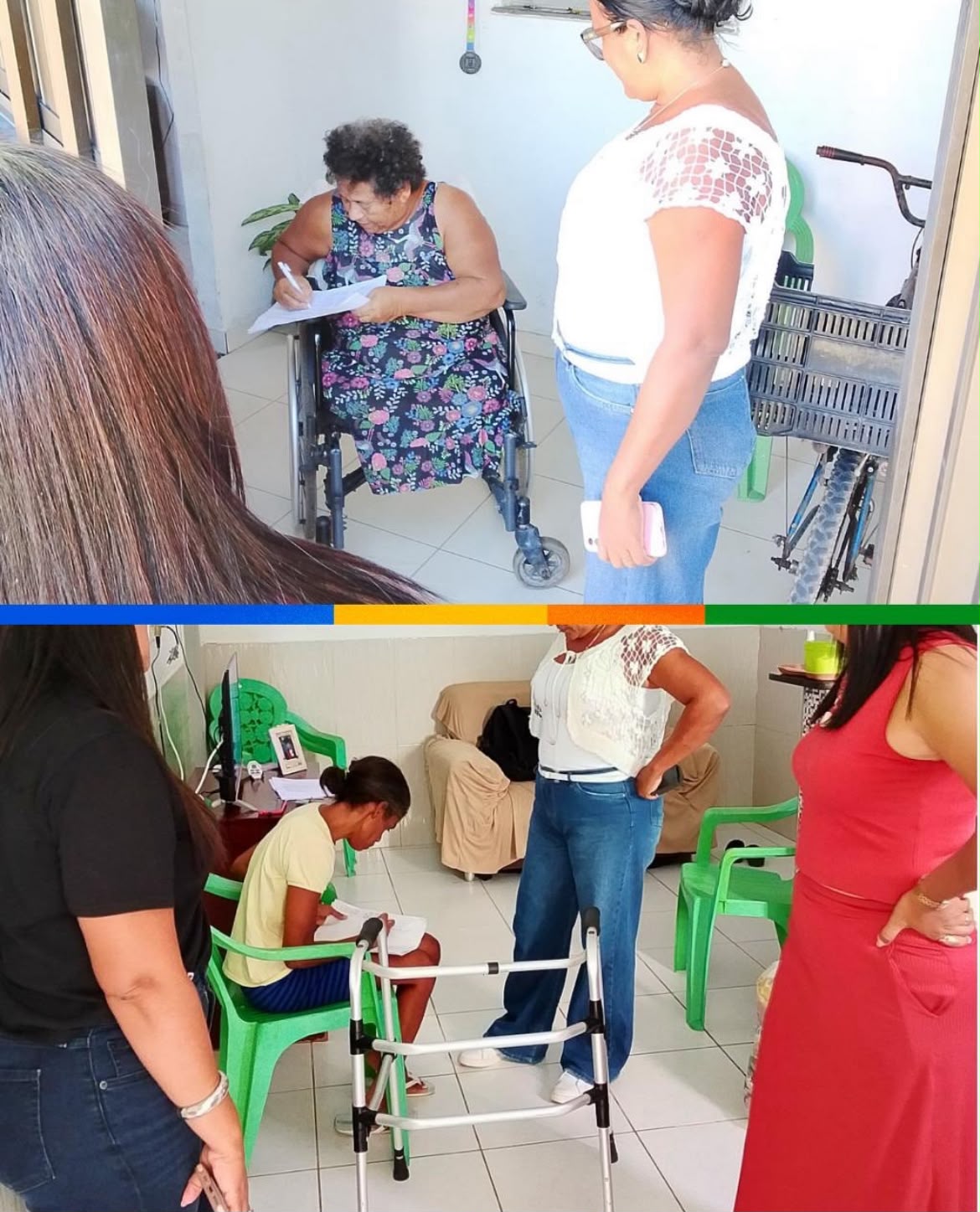 Entrega de cestas básicas nos povoados