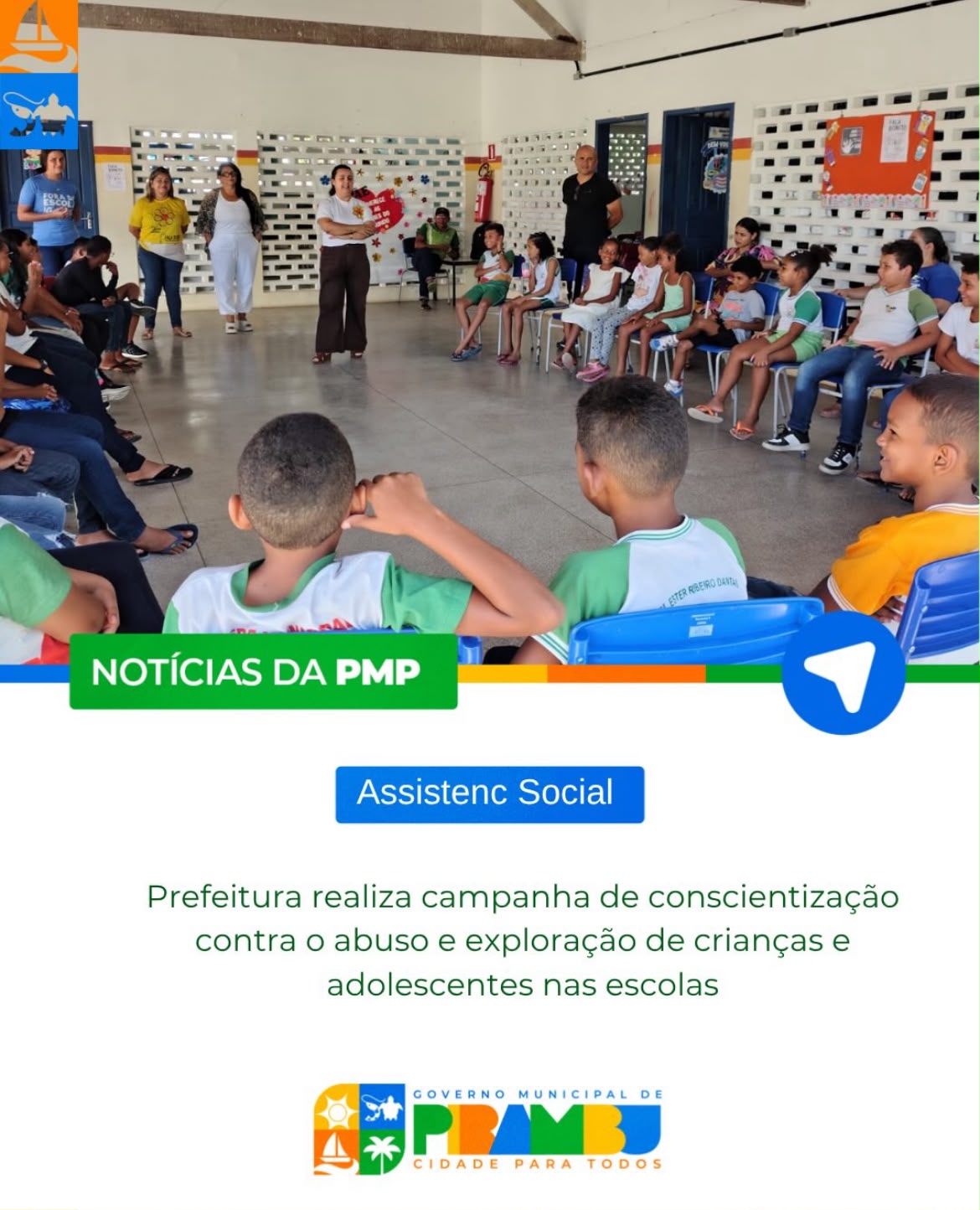 Ação de conscientização nas escolas